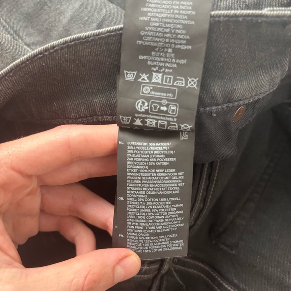 g-star raw mens 3301 slim denim jeans Gray Measure (34x31) - Picture 10 of 16